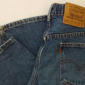 Levi Men's 550 38 x 32 vintage orange tab jeans